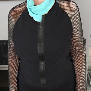 Elie Tahari Mixed Media Jacket.